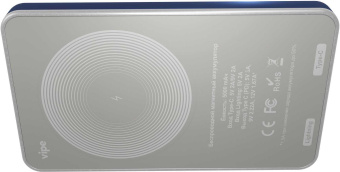 Мобильный аккумулятор Vipe Crosby 5000mAh QC/PD 20W 3A USB-C беспров.зар. синий (VPPBCROSBY5KBL) - купить недорого с доставкой в интернет-магазине