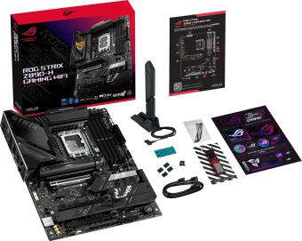 Материнская плата Asus ROG STRIX Z890-H GAMING WIFI Soc-1851 Intel Z890 4xDDR5 ATX AC`97 8ch(7.1) 5Gigabit RAID+HDMI+DP - купить недорого с доставкой в интернет-магазине