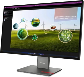 Монитор Lenovo 27" ThinkVision P27q-40 черный IPS LED 16:9 HDMI матовая HAS Piv 1500:1 350cd 178гр/178гр 2560x1440 120Hz DP Quad 2K (1440p) USB 6.4кг - купить недорого с доставкой в интернет-магазине