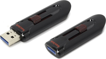 Флеш Диск Sandisk 16GB Cruzer Glide SDCZ600-016G-G35 USB3.0 черный - купить недорого с доставкой в интернет-магазине