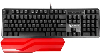 Клавиатура A4Tech B975 механическая черный USB Multimedia for gamer LED (подставка для запястий) кабель 1.8м - купить недорого с доставкой в интернет-магазине