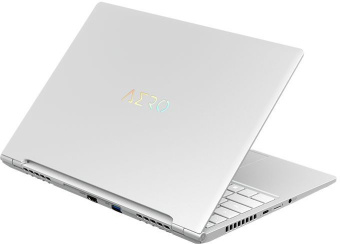 Ноутбук Gigabyte Aero 14 Core i7 13700H 16Gb SSD1Tb NVIDIA GeForce RTX4050 6Gb 14" OLED QHD+ (2880x1800) noOS silver WiFi BT Cam (BMF-72KZBB4SD) - купить недорого с доставкой в интернет-магазине