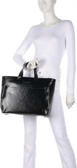 Деловая сумка женская Piquadro Blue Square BD6680B2/N с отделением для ноутбука черный натур.кожа - купить недорого с доставкой в интернет-магазине