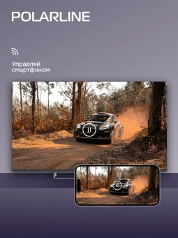 Телевизор QLED PolarLine 55" 55PQ71STC-SM Frameless черный 4K Ultra HD 60Hz DVB-T DVB-T2 DVB-C DVB-S2 USB WiFi Smart TV (RUS) - купить недорого с доставкой в интернет-магазине