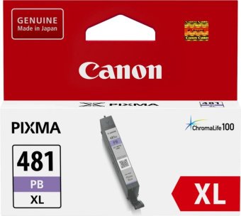 Картридж струйный Canon CLI-481XLPB 2048C001 фото голубой (8.3мл) для Canon PixmaTS8140TS/TS9140 - купить недорого с доставкой в интернет-магазине