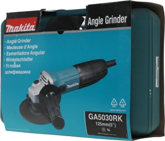 Углошлифовальная машина Makita GA5030RK 720Вт 11000об/мин рез.шпин.:M14 d=125мм жестк.кейс - купить недорого с доставкой в интернет-магазине