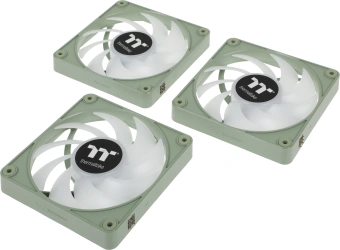 Вентилятор для корпуса Thermaltake CT120 EX Sync Matcha ARGB 120х120x25 зеленый 4-pin 28.5дБ (упак.:3шт) (CL-F196-PL12MG-A) Ret - купить недорого с доставкой в интернет-магазине