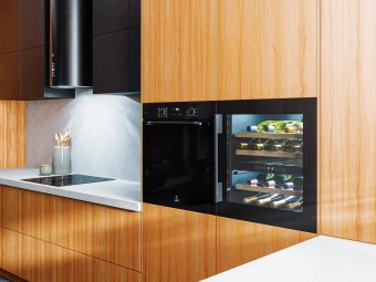 Винный шкаф Lex LWD6036BL dual zone 1-нокамерн. черный стекло (CHAT500007) - купить недорого с доставкой в интернет-магазине