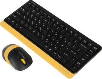 Клавиатура + мышь A4Tech Fstyler FG1110 клав:черный/желтый мышь:черный/желтый USB беспроводная Multimedia (FG1110 BUMBLEBEE) - купить недорого с доставкой в интернет-магазине