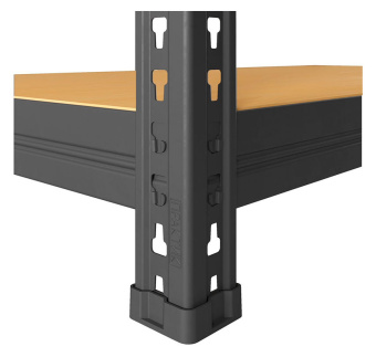 Стеллаж Практик SBL 180KD пол.:5 разборная 1803x900x450мм антрацит (S24499373409) - купить недорого с доставкой в интернет-магазине