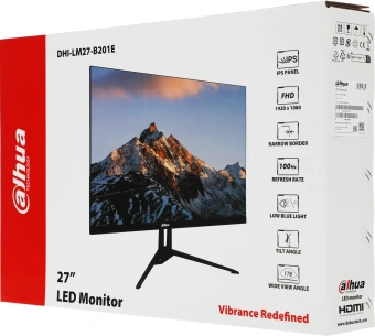 Монитор Dahua 27" DHI-LM27-B201E черный IPS LED 7ms 16:9 HDMI матовая 1000:1 300cd 178гр/178гр 1920x1080 100Hz VGA DP FHD 4.12кг - купить недорого с доставкой в интернет-магазине