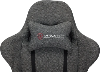 Кресло игровое Zombie Neo серый 3C1 с подголов. крестов. пластик черный - купить недорого с доставкой в интернет-магазине