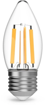 Лампа филам. Gauss Filament 7Вт цок.:E27 свеча 220B св.свеч.бел.теп. (упак.:1шт) (103802107) - купить недорого с доставкой в интернет-магазине