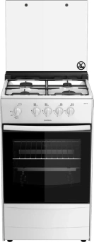 Плита Газовая Darina 1В GM 441 002 W белый (металлическая крышка) реш.сталь - купить недорого с доставкой в интернет-магазине