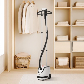 Отпариватель напольный Kitfort КТ-9301 2000Вт белый/черный - купить недорого с доставкой в интернет-магазине