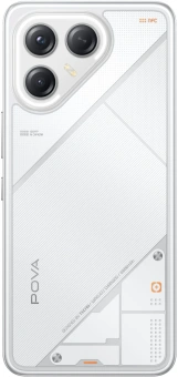 Смартфон Tecno POVA 7 Ultra 5G 256Gb 8Gb белый моноблок 3G 4G 6.8" 1080x2460 Android 14 50Mpix 802.11 a/b/g/n/ac NFC GPS GSM900/1800 Protect - купить недорого с доставкой в интернет-магазине