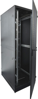 Шкаф серверный ЦМО (ШТК-М-42.6.10-44АА-9005) напольный 42U 600x1000мм пер.дв.перфор. задн.дв.перфор. 2 бок.пан. 550кг черный 855мм 121кг 180град. 2030мм сталь - купить недорого с доставкой в интернет-магазине