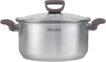 Кастрюля Rondell Fest RDS-1322 2.8л. d=20см (с крышкой) стальной - купить недорого с доставкой в интернет-магазине