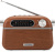 Радиоприемник портативный Hyundai H-PSR200 дерево коричневое/серебристый USB microSD - купить недорого с доставкой в интернет-магазине