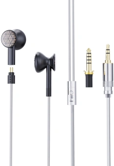 Наушники вкладыши Fiio FF3S 1.2м черный проводные в ушной раковине - купить недорого с доставкой в интернет-магазине