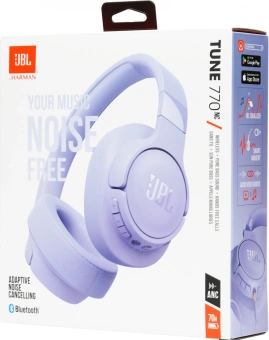 Гарнитура накладные JBL Tune 770NC 1.2м фиолетовый беспроводные bluetooth оголовье (JBLT770NCPUR) - купить недорого с доставкой в интернет-магазине