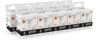 Лампа светодиодная Gauss Elementary 13611 11Вт цок.:GU10 софит 180B св.свеч.бел.теп. (упак.:1шт) - купить недорого с доставкой в интернет-магазине