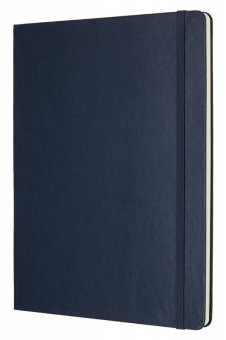 Блокнот Moleskine CLASSIC QP092B20 XLarge 190х250мм 192стр. нелинованный твердая обложка синий - купить недорого с доставкой в интернет-магазине