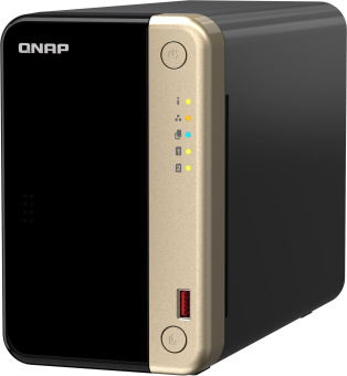 Сетевое хранилище NAS Qnap Original TS-264-8G 2-bay настольный Celeron N5095 - купить недорого с доставкой в интернет-магазине