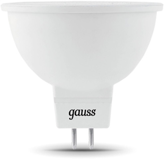 Лампа светодиодная Gauss 101505109 9Вт цок.:GU5.3 рефлек. 150B 3000K св.свеч.бел.теп. MR16 (упак.:1шт) - купить недорого с доставкой в интернет-магазине