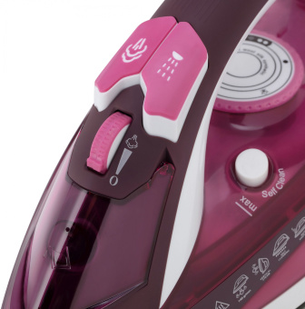 Утюг Vitek Luxure 1215-VT-03 2400Вт бордовый/белый - купить недорого с доставкой в интернет-магазине