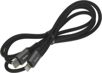 Кабель Hoco X86 iP Spear PD X86 IP USB Type-C (m)-Lightning (m) 1м черный коробка - купить недорого с доставкой в интернет-магазине