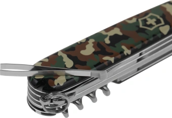 Нож перочинный Victorinox Huntsman (1.3713.94) 91мм 15функц. камуфляж карт.коробка - купить недорого с доставкой в интернет-магазине