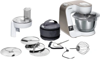 Кухонная машина Bosch Mum5 MUM5XW10 планетар.вращ. 1000Вт белый/бежевый - купить недорого с доставкой в интернет-магазине
