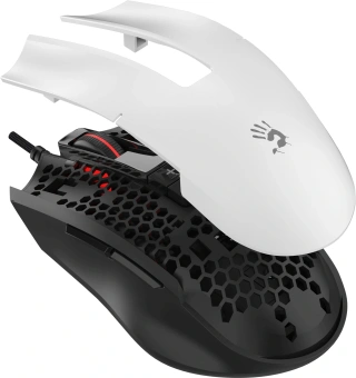 Мышь A4Tech Bloody ES8 белый оптическая 6000dpi USB 7but (ES8 PANDA WHITE) - купить недорого с доставкой в интернет-магазине