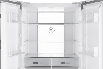 Холодильник Weissgauff WCD 450 WG NoFrost Inverter 2-хкамерн. белый инвертер - купить недорого с доставкой в интернет-магазине