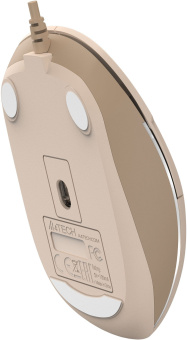 Мышь A4Tech Fstyler FM26 бежевый/коричневый оптическая 1600dpi USB для ноутбука 4but (FM26 USB (CAFE LATTE)) - купить недорого с доставкой в интернет-магазине