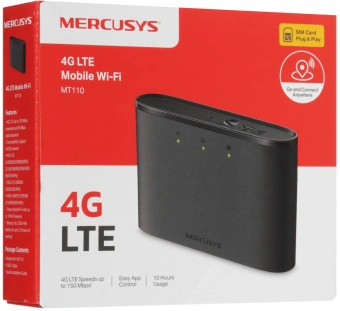 Бесшовный Mesh роутер Mercusys MT110 N150 3G/4G черный - купить недорого с доставкой в интернет-магазине