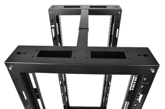 Стойка двухрамная ЦМО СТК-24.2-9005 24U 620ммX800мм направл.под закл.гайки 250кг черный - купить недорого с доставкой в интернет-магазине