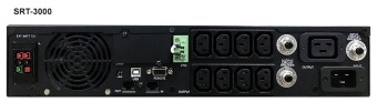 Источник бесперебойного питания Powercom Smart King RT SRT-1500A LCD 1350Вт 1500ВА черный - купить недорого с доставкой в интернет-магазине