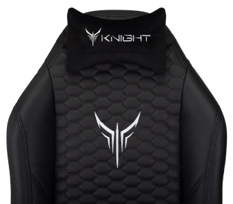 Кресло игровое Knight Neon черный соты экокожа с подголов. крестов. металл - купить недорого с доставкой в интернет-магазине