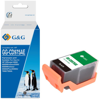 Картридж струйный G&G GG-CD975AE черный (56.6мл) для HP Officejet 6000/6500/6500A/7000/7500A - купить недорого с доставкой в интернет-магазине
