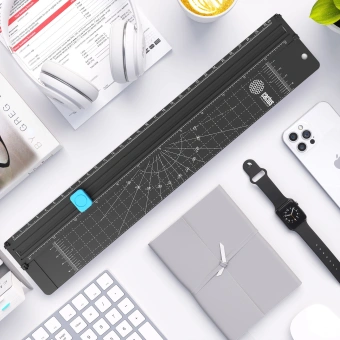 Резак роликовый Cactus CS-CUT-DP405 A4/5лист./320мм/ручн.прижим/защитный экран - купить недорого с доставкой в интернет-магазине