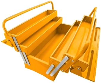 Ящик для инструментов Ingco HTB02 20л 5отд. оранжевый - купить недорого с доставкой в интернет-магазине