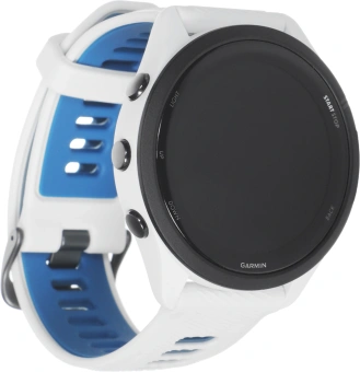 Смарт-часы Garmin Forerunner 265 33мм 1.3" AMOLED корп.черный/белый рем.белый (010-02810-11) - купить недорого с доставкой в интернет-магазине