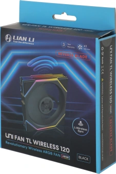 Вентилятор для корпуса Lian-Li Uni Fan TL Wireless 120 Reverse ARGB 120х124x28 черный 4-pin 34дБ (G99.12RTL1W1B.R0) Ret - купить недорого с доставкой в интернет-магазине