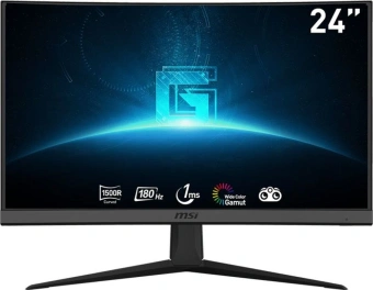 Монитор MSI 23.6" Optix G24C6 E2 черный VA LED 16:9 HDMI матовая 250cd 178гр/178гр 1920x1080 180Hz DP FHD 3.5кг - купить недорого с доставкой в интернет-магазине
