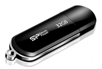 Флеш Диск Silicon Power 32Gb LuxMini 322 SP032GBUF2322V1K USB2.0 черный - купить недорого с доставкой в интернет-магазине