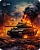 Коврик для мыши Cactus Burning tank рисунок 300x250x3мм (CS-MPC-D04M)