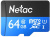 Флеш карта microSDXC 64GB Netac NT02P500STN-064G-R P500 + adapter - купить недорого с доставкой в интернет-магазине