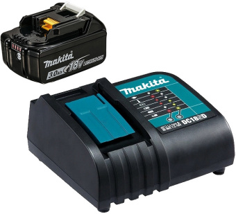 Батарея аккумуляторная Makita BL1830B LXT 18В 3Ач Li-Ion (З/У в компл.) (191A23-6) - купить недорого с доставкой в интернет-магазине